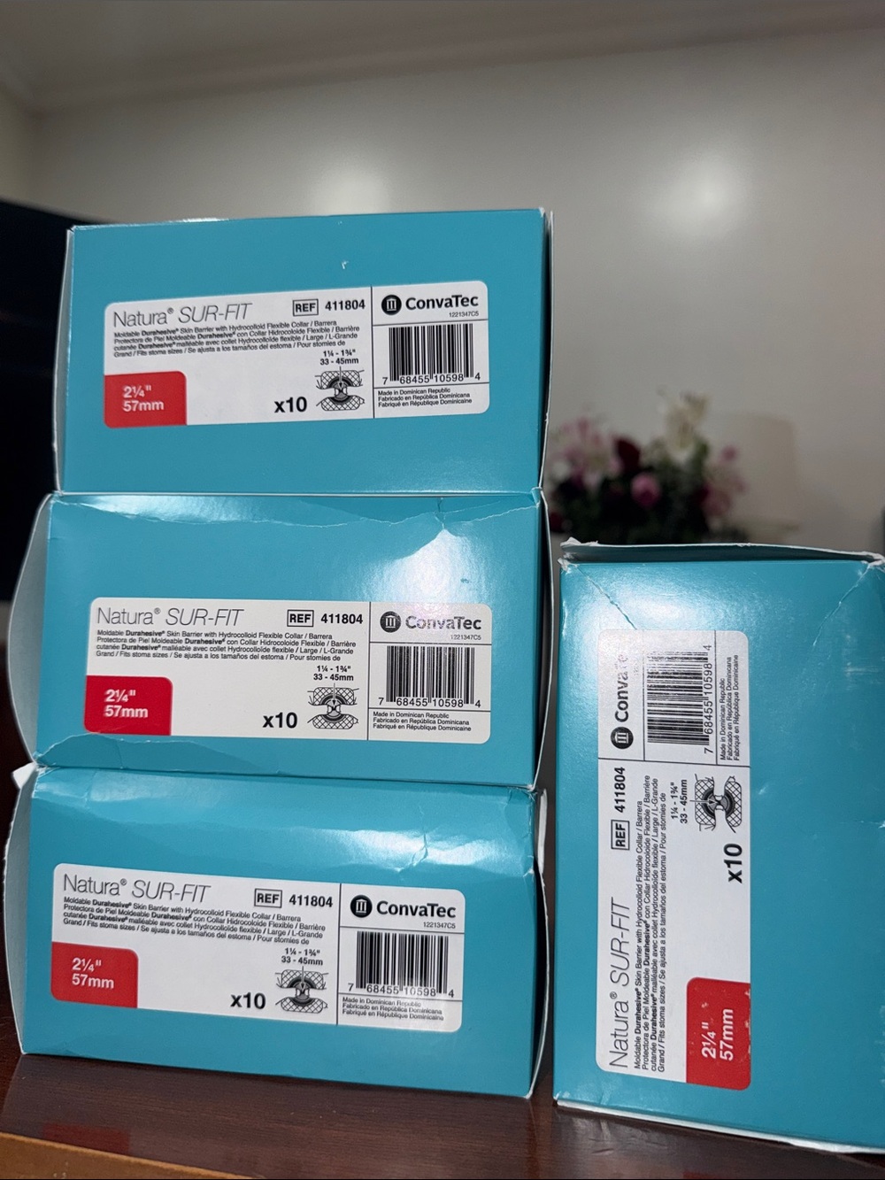Natura SUR-FIT Ostomy Barrier (3 Boxes of 10) 1 box of 6 (included free)
